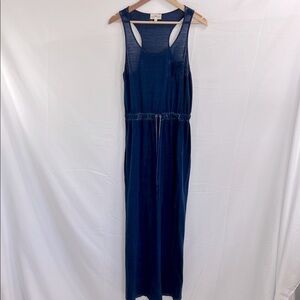 Blue fade Derek Heart tank Dress with Pocket xl